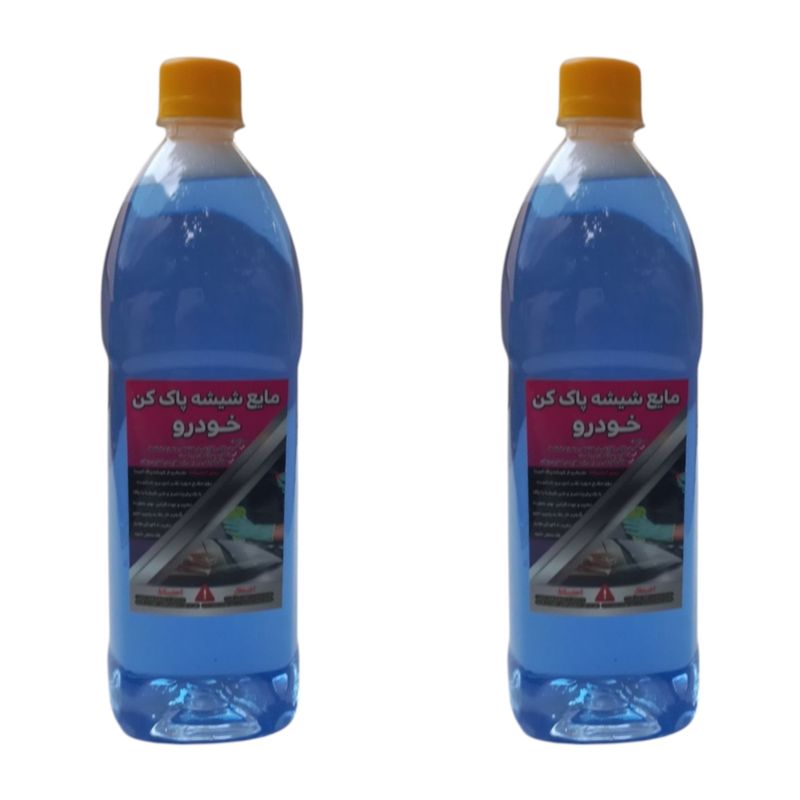 مایع شیشه شوی خودرو مدل نانو حجم 2 لیتر مجموعه 2 عددی